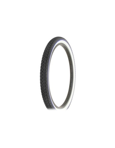 Tire 24 x 2.125 Black/White Side Wall Blue line...
